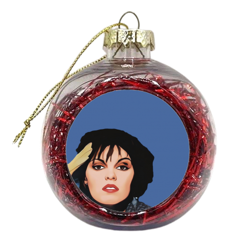 Music Icons: Pat Benatar - xmas bauble by Giddy Kipper