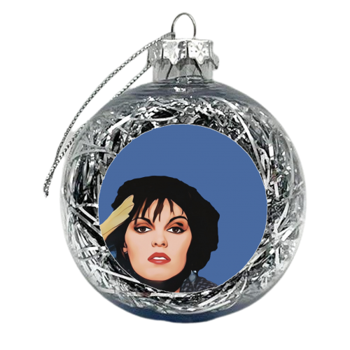Music Icons: Pat Benatar - xmas bauble by Giddy Kipper