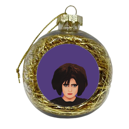Music Icons: Siouxsie Sioux - xmas bauble by Giddy Kipper
