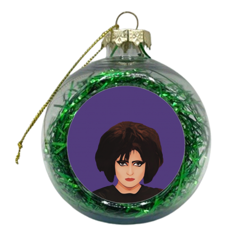Music Icons: Siouxsie Sioux - xmas bauble by Giddy Kipper