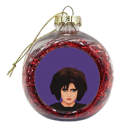Music Icons: Siouxsie Sioux - xmas bauble by Giddy Kipper