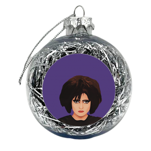 Music Icons: Siouxsie Sioux - xmas bauble by Giddy Kipper