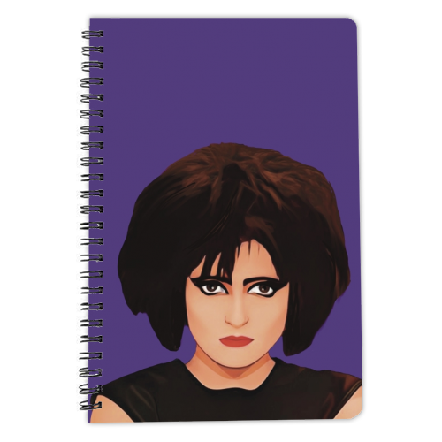 Music Icons: Siouxsie Sioux - personalised A4, A5, A6 notebook by Giddy Kipper