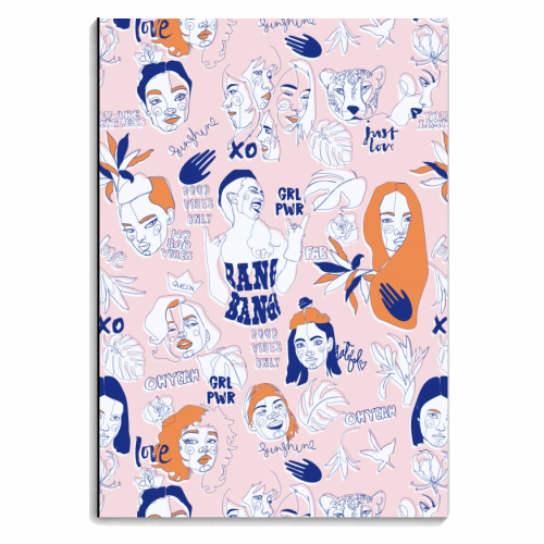 Female spirit - personalised A4, A5, A6 notebook by MMarta BC