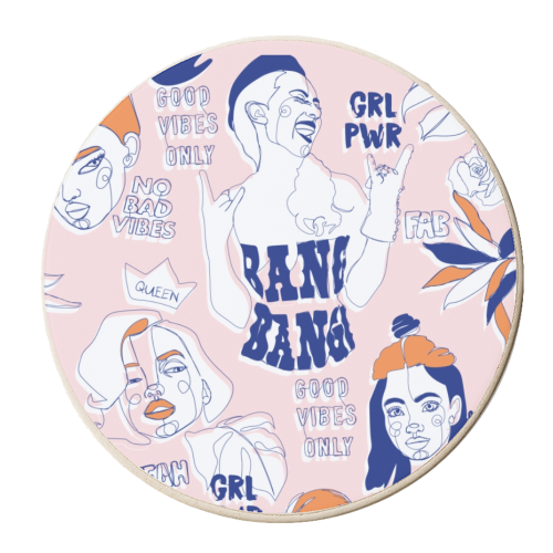 Female spirit - personalised beer coaster by MMarta BC