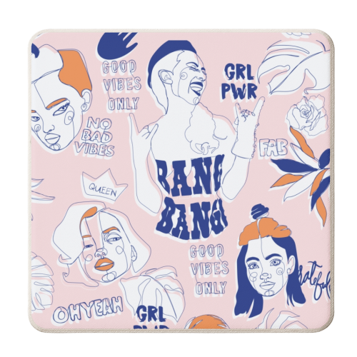 Female spirit - personalised beer coaster by MMarta BC