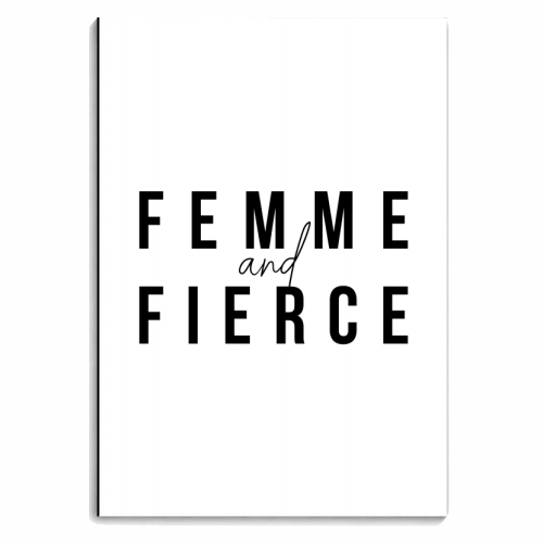 Femme and Fierce Bold - personalised A4, A5, A6 notebook by Toni Scott