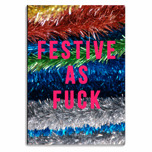 Festive As Fuck - personalised A4, A5, A6 notebook by The 13 Prints