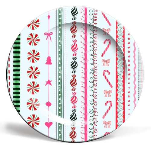 Festive - ceramic dinner plate by Yaz Raja