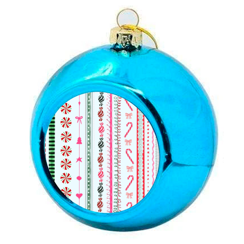 Festive - colourful christmas bauble by Yaz Raja