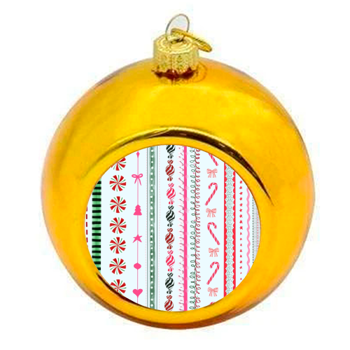 Festive - colourful christmas bauble by Yaz Raja