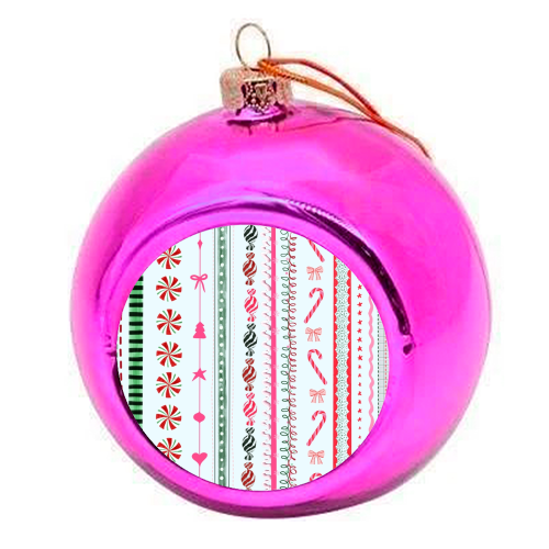 Festive - colourful christmas bauble by Yaz Raja