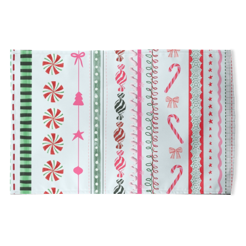 Festive - funny tea towel by Yaz Raja