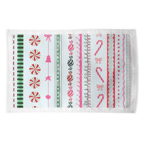 Festive - funny tea towel by Yaz Raja