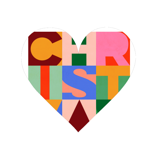 Festive Mid-mod Typographic Christmas • Bold and Bright - Magnet by Dominique Vari