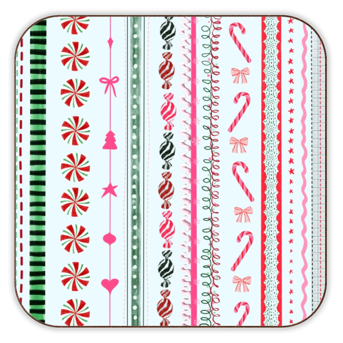 Festive - personalised beer coaster by Yaz Raja