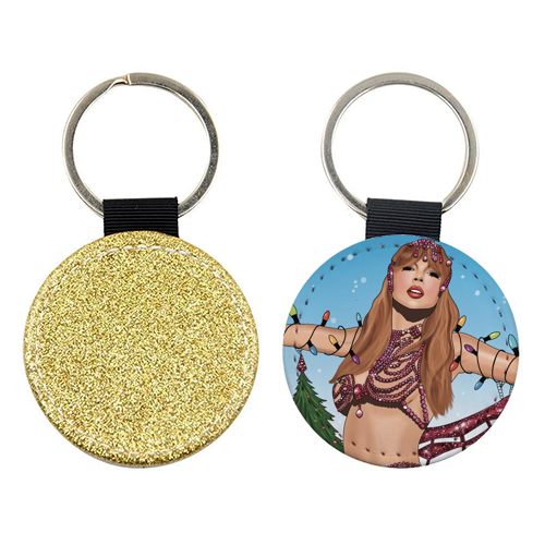 Festive Showgirl Era Print - keyring by Drawings by Firefly