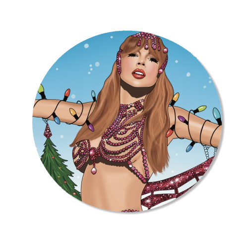 Festive Showgirl Era Print - Magnet by Drawings by Firefly