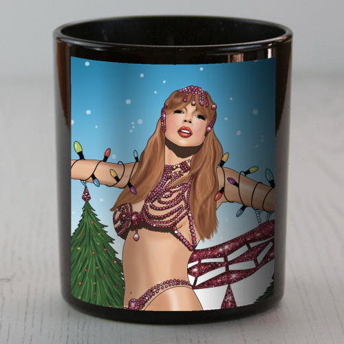 Festive Showgirl Era Print - scented candle by Drawings by Firefly