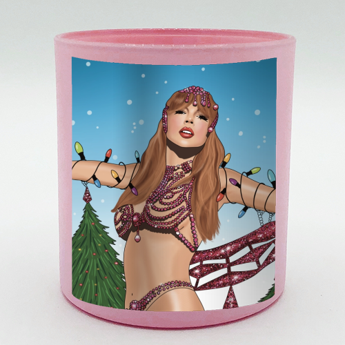 Festive Showgirl Era Print - scented candle by Drawings by Firefly