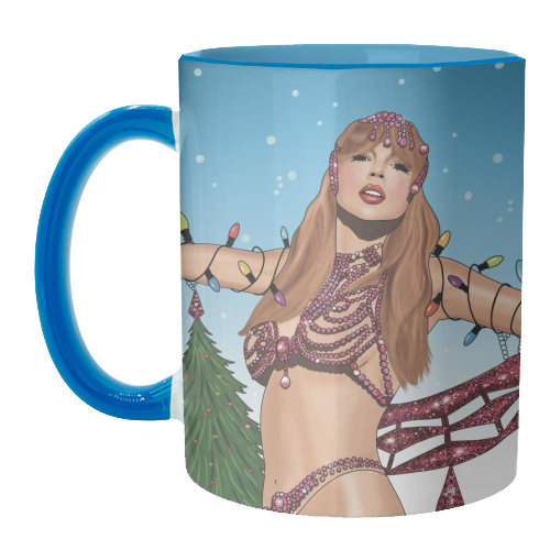 Festive Showgirl Era Print - unique mug by Drawings by Firefly
