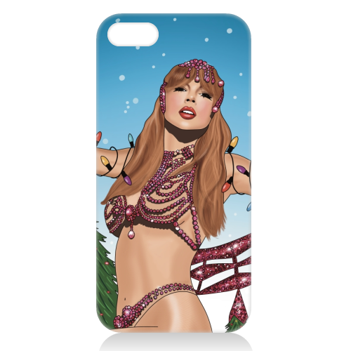 Festive Showgirl Era Print - unique phone case by Drawings by Firefly