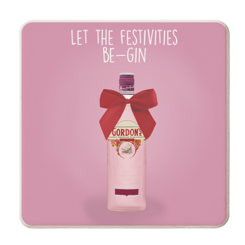 Festivities - personalised beer coaster by Pink and Pip