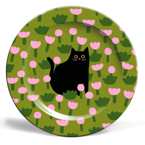 Field Of Flowers - ceramic dinner plate by The Paper Tail