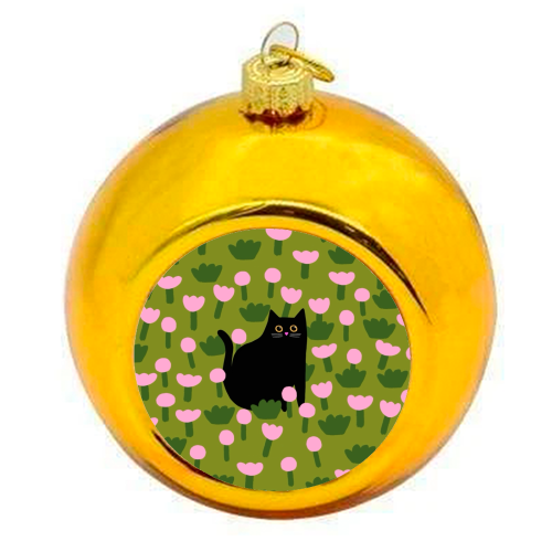 Field Of Flowers - colourful christmas bauble by The Paper Tail