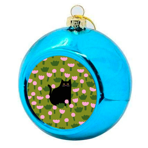 Field Of Flowers - colourful christmas bauble by The Paper Tail