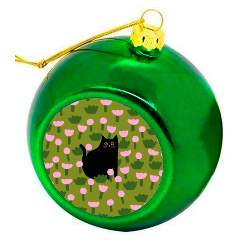 Field Of Flowers - colourful christmas bauble by The Paper Tail