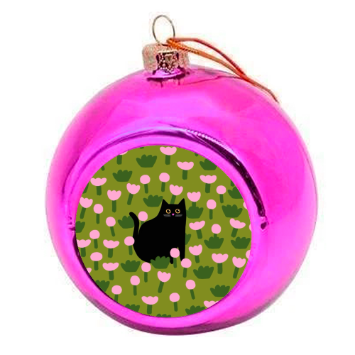 Field Of Flowers - colourful christmas bauble by The Paper Tail