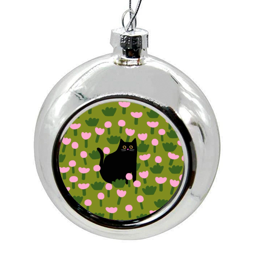 Field Of Flowers - colourful christmas bauble by The Paper Tail