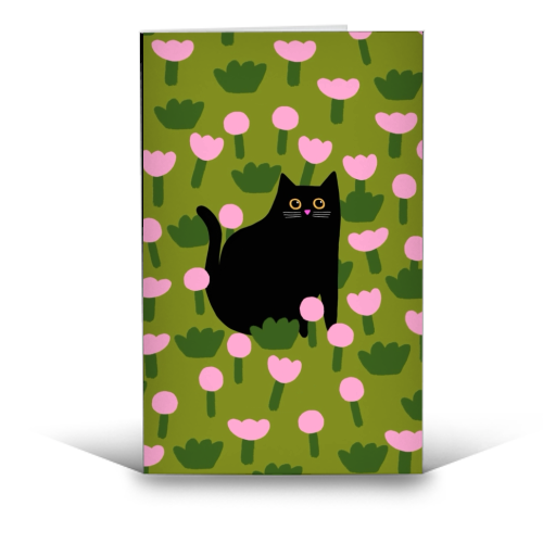 Field Of Flowers - funny greeting card by The Paper Tail