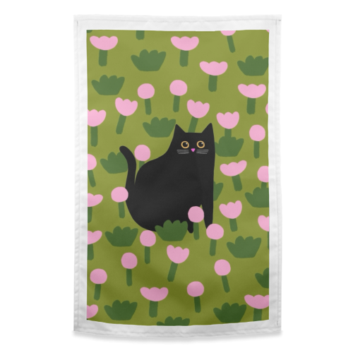 Field Of Flowers - funny tea towel by The Paper Tail