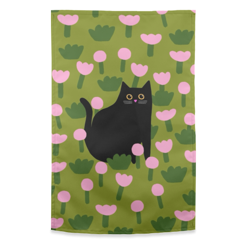 Field Of Flowers - funny tea towel by The Paper Tail