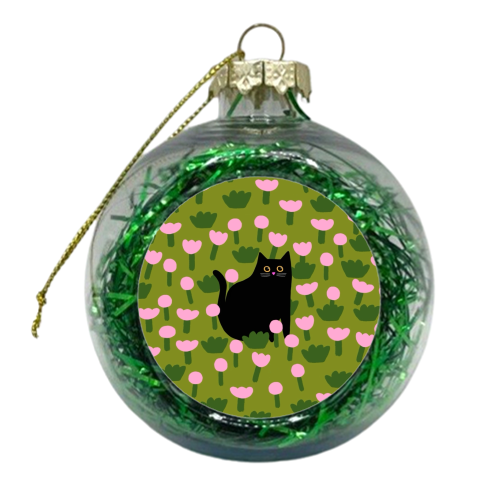 Field Of Flowers - xmas bauble by The Paper Tail