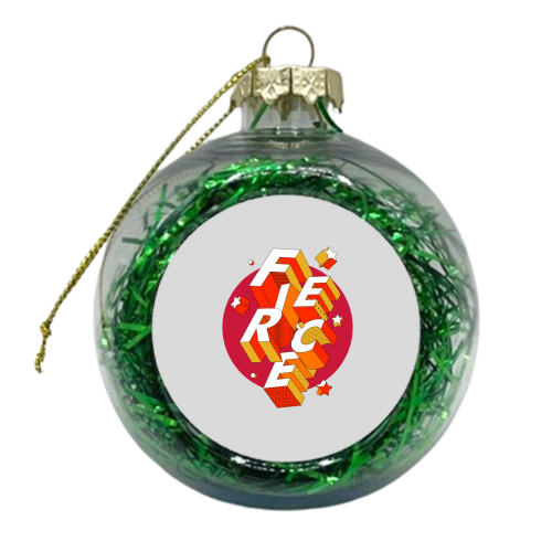 FIERCE - xmas bauble by Ania Wieclaw