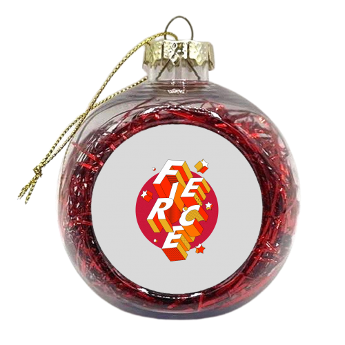 FIERCE - xmas bauble by Ania Wieclaw