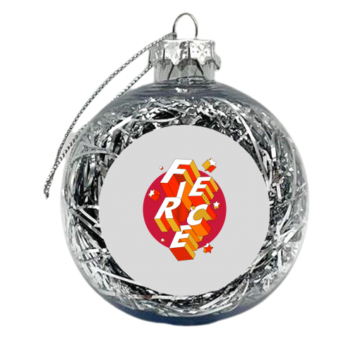 FIERCE - xmas bauble by Ania Wieclaw