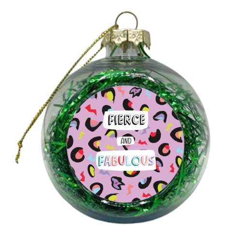 Fierce & Fabulous Colour - xmas bauble by Laura Lonsdale