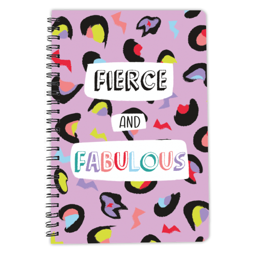 Fierce & Fabulous Colour - personalised A4, A5, A6 notebook by Laura Lonsdale