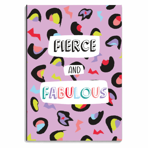 Fierce & Fabulous Colour - personalised A4, A5, A6 notebook by Laura Lonsdale