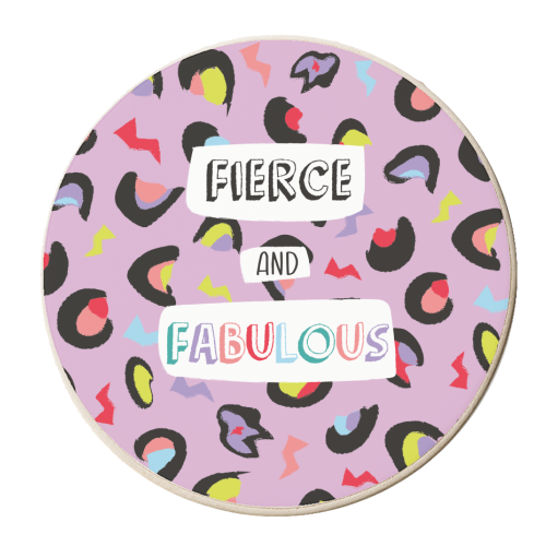 Fierce & Fabulous Colour - personalised beer coaster by Laura Lonsdale