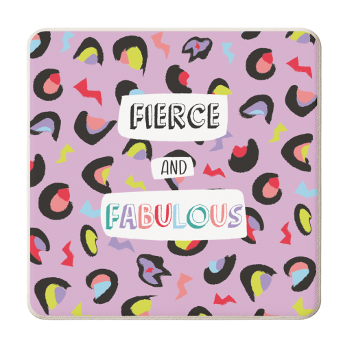 Fierce & Fabulous Colour - personalised beer coaster by Laura Lonsdale