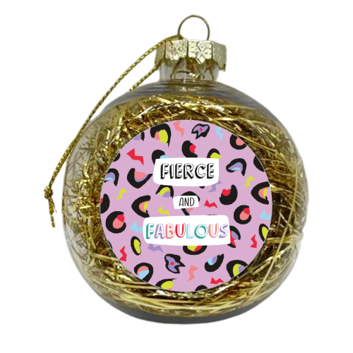 Fierce & Fabulous Colour - xmas bauble by Laura Lonsdale