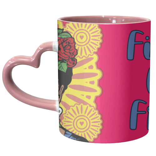 Fierce like Frida - unique mug by Bite Your Granny