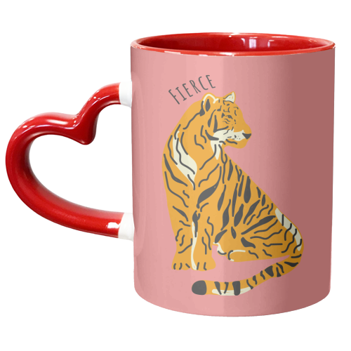 Fierce - unique mug by Laura Lonsdale