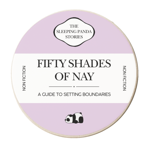 FIFTY SHADES OF NAY - personalised beer coaster by Ms Doodle