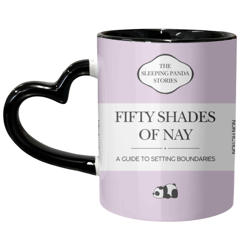 FIFTY SHADES OF NAY - unique mug by Ms Doodle